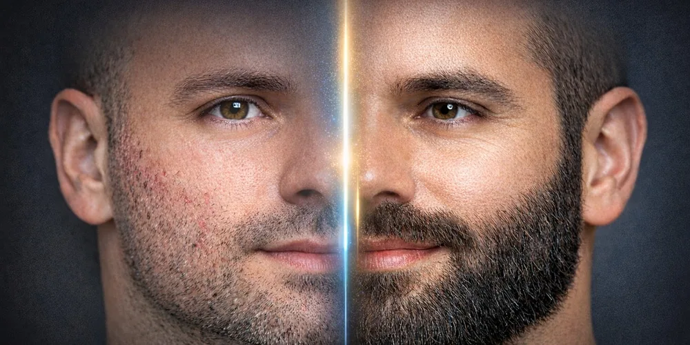 Beard Transplant Shock Loss