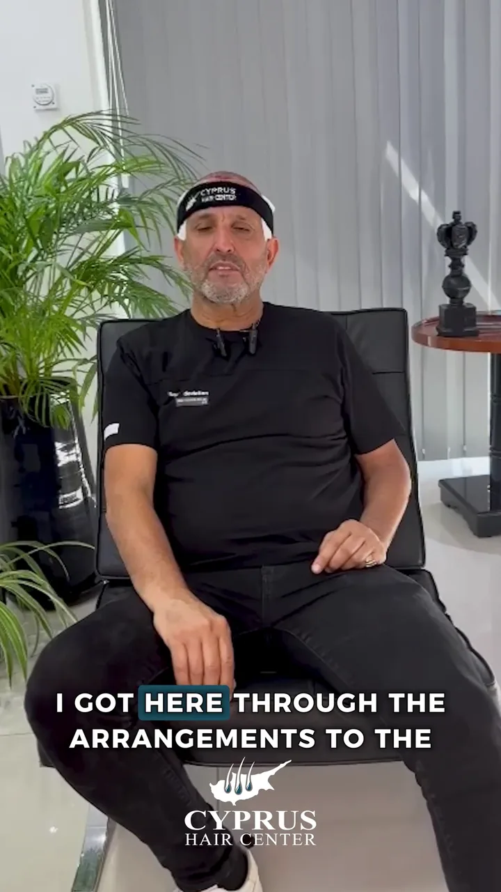 Patient story video: hair transplant at Cyprus Hair Center